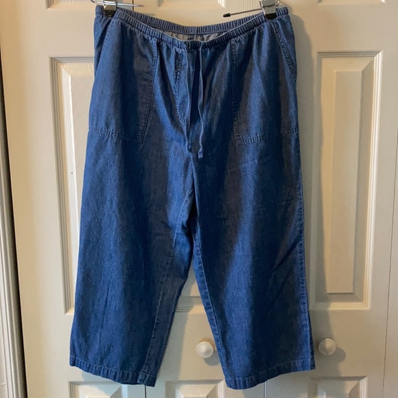 L.L. Bean Pants & Jumpsuits Ll Bean Elastic Waist Jeans Size L